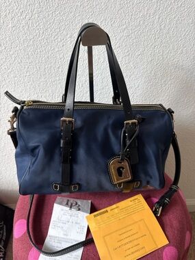 Dooney & Bourke Nylon Satchel With Leather shoulder strap 2013 with receipt